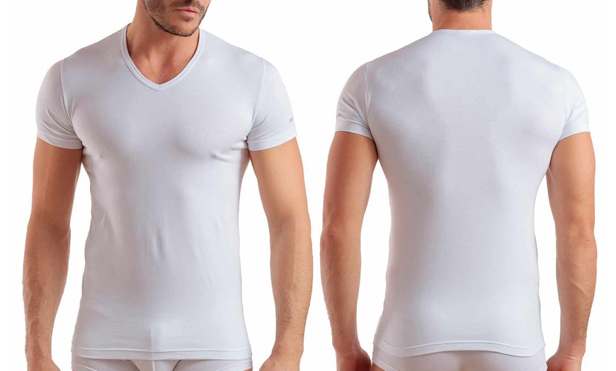 Image 10: Pack di 6 t-shirt o canotte da uomo Enrico Coveri
