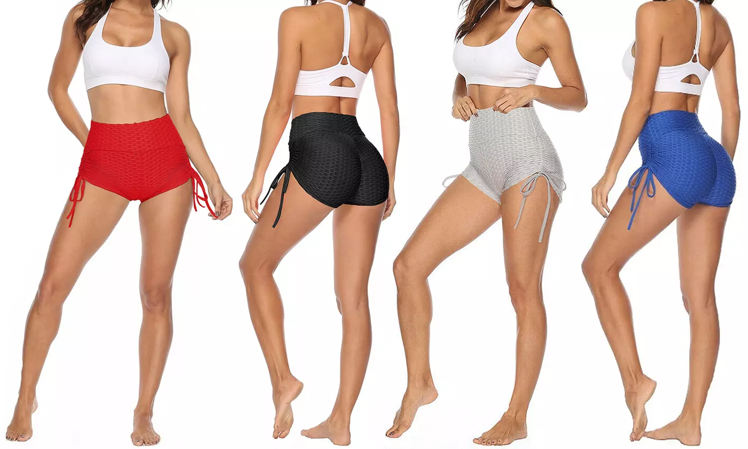 Women's High-Waist Yoga & Scrunch Butt Lifting Shorts - Primary Image