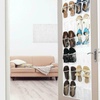 Image 3: 1-2 Pack 24 Wide Pockets Over the Door Shoe Organizer Hanging Shoe Holder