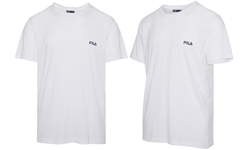 Image 6: T-shirt homme uni 100 % coton Fila