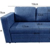 Image 4: DS Living Brenta Slide Store 2 Seater Sofa Bed 