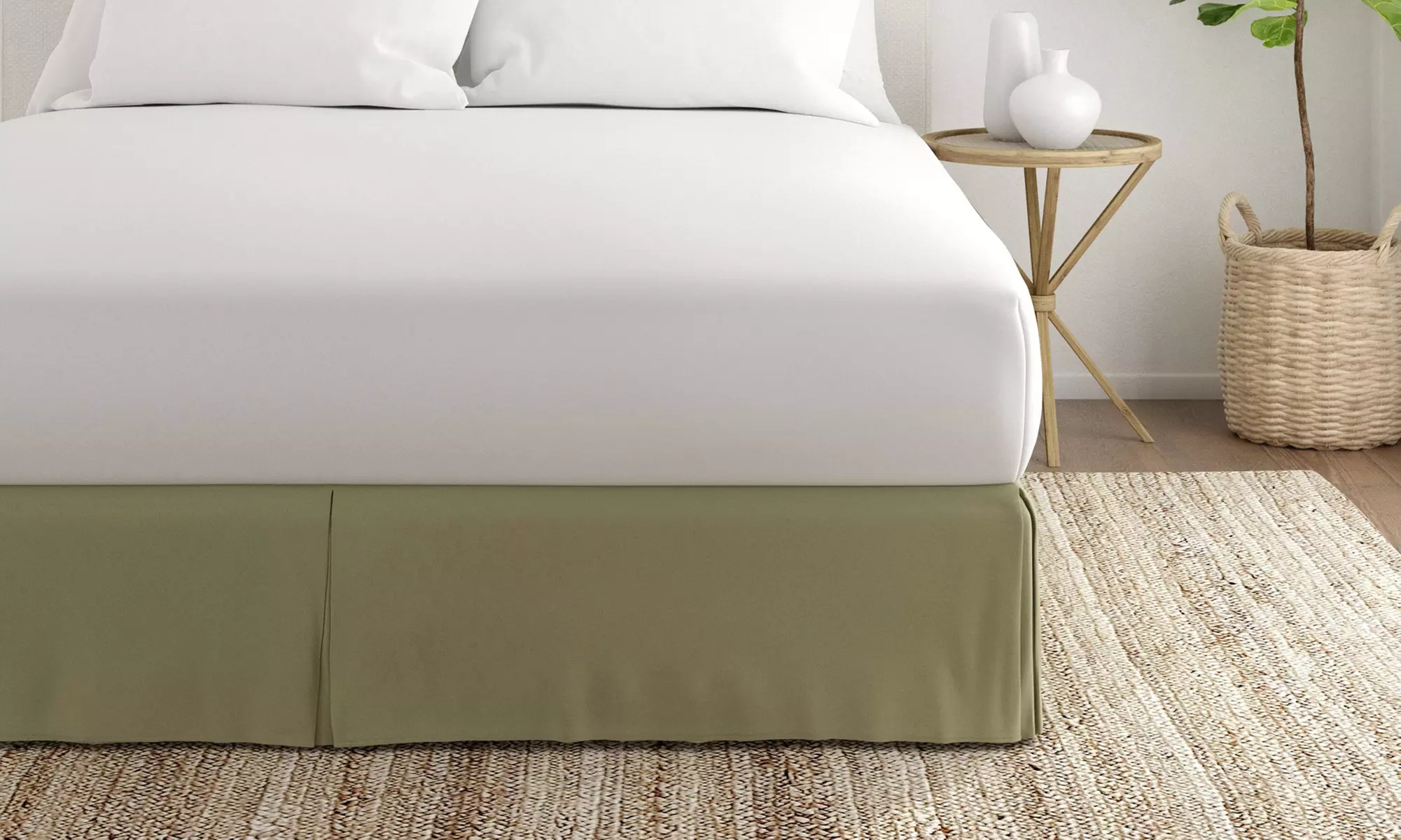 Merit Linens Premium Pleated Dust Ruffle Bed Skirt in 13 Colors