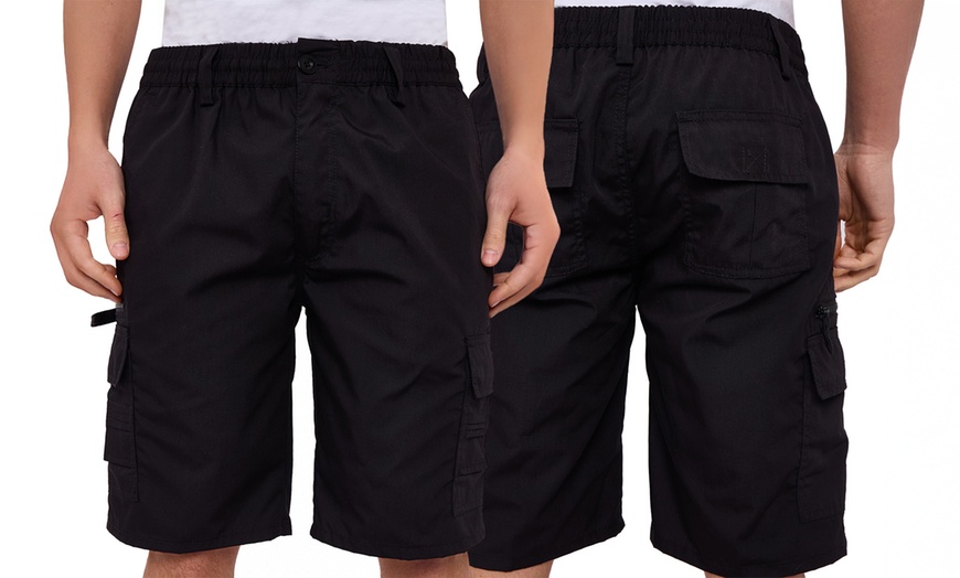 Image 11: Men's Cargo Combat Shorts