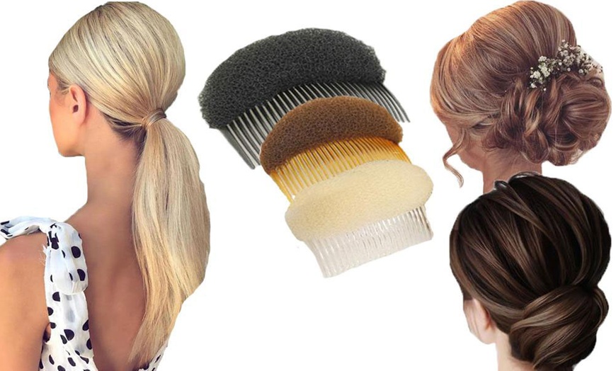 Image 1: Volumising Hair Piece Two-Pack
