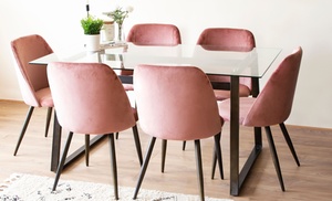 Contemporary Dining Table & Chairs Set