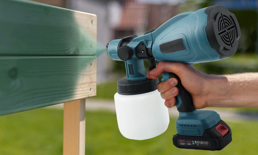 Image 1: Pulvérisateur électrique sans fil pour peinture 800 ml
