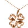 Image 57: Collier à pendentif en forme de trèfle à 4 feuilles ou cœur
