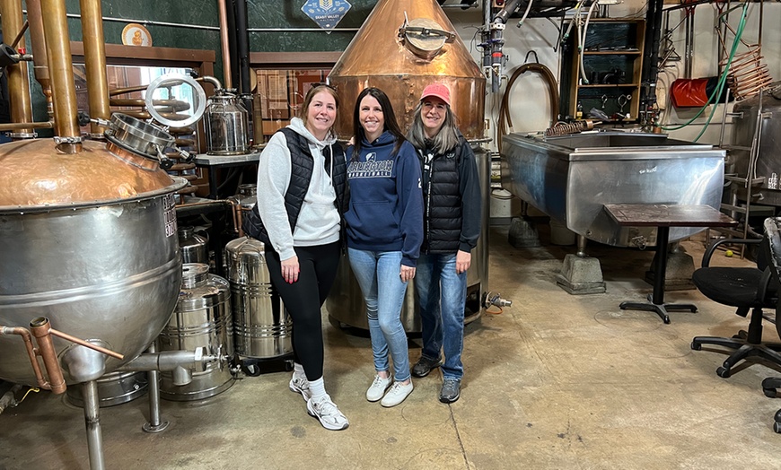 Image 3: Distillery Tour with Tasting Flight and Souvenir Shot Glasses