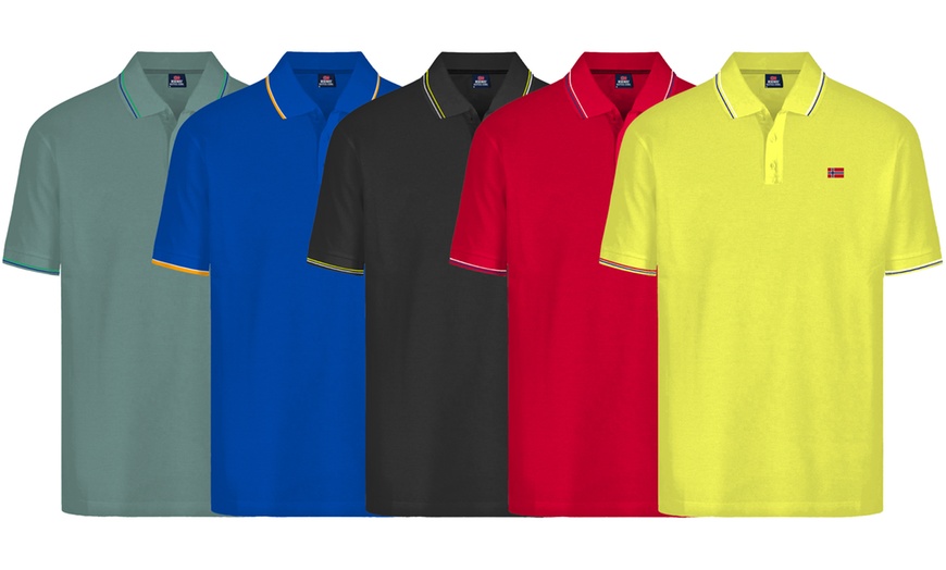 Image 1: Norway 2er-Set Herren-Polo-Shirts