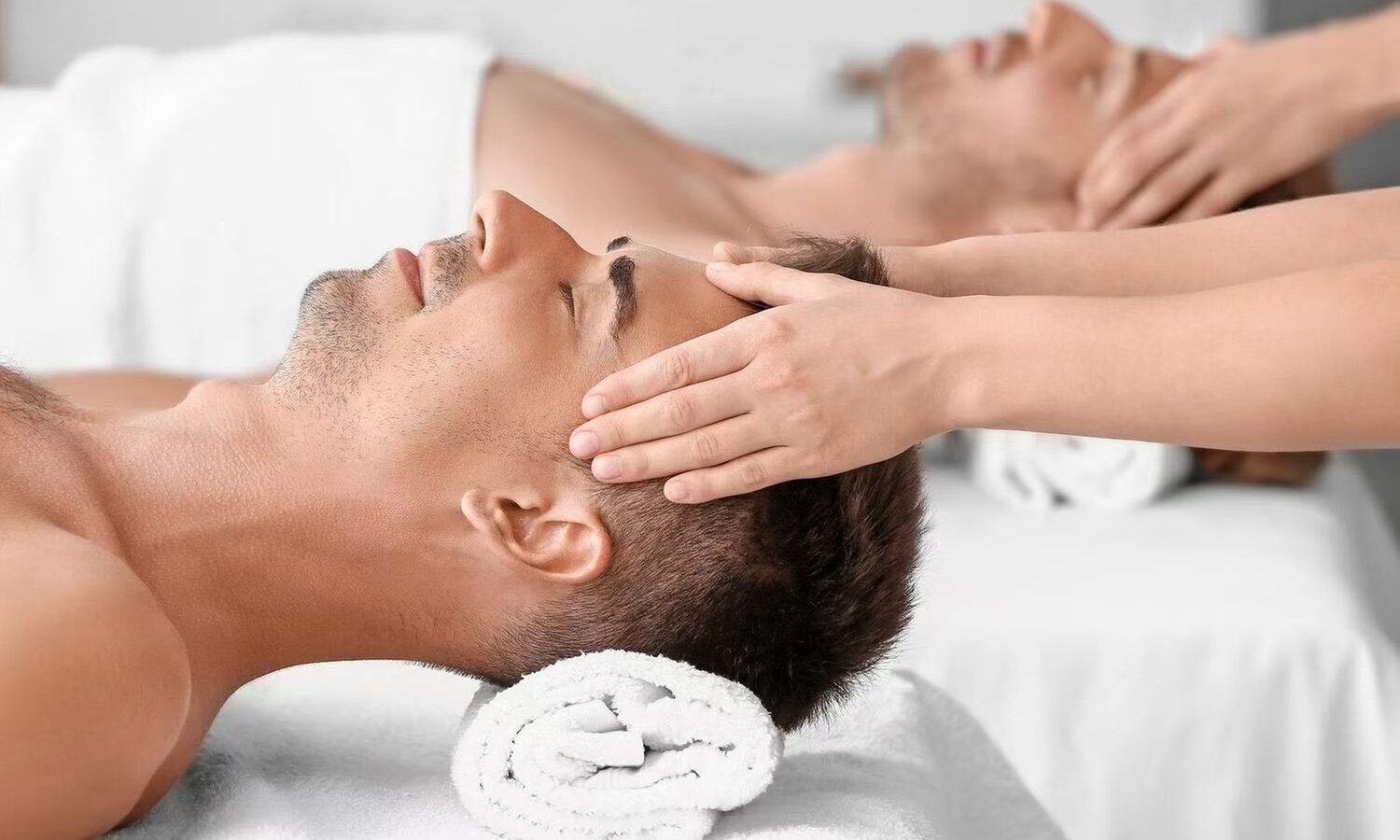 Signature 50-Min Massage w/ Sugar Scrub & Hot Stones — Solo or Couples