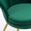 Image 49: Fluwelen schelp fauteuil