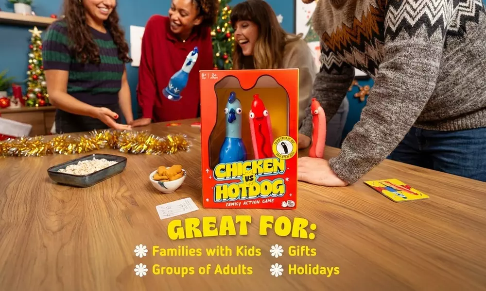 Race to Flip 'Em and Stick 'Em Family Party Game for All Ages