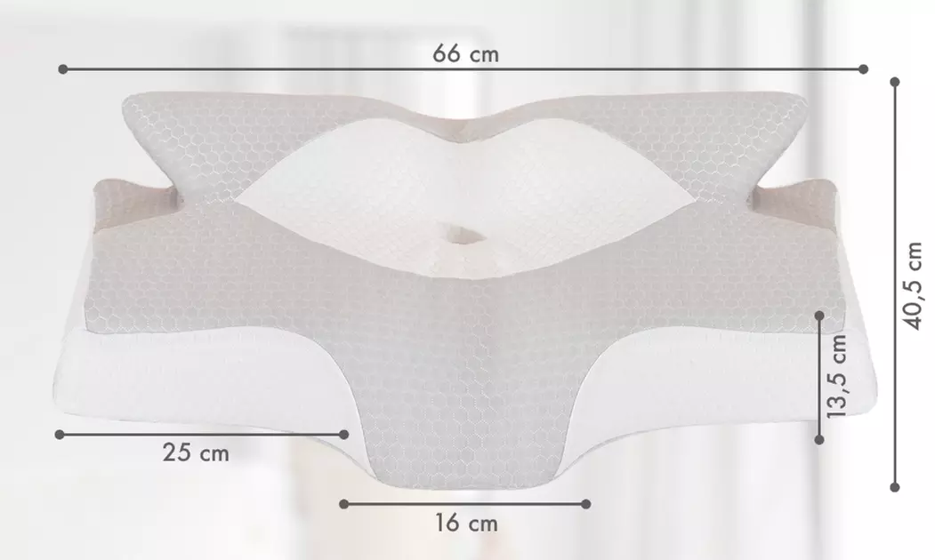 Memory-Schaum-Kissen Morfeo in Schmetterlingsform mit 6 Zonen - Second Medium