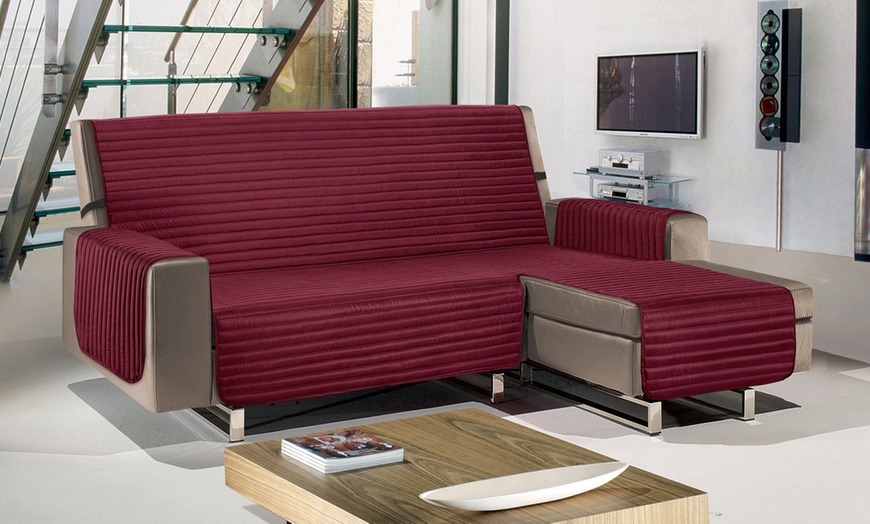 Image 3: Gesteppter Sofaschoner