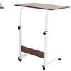 Image 8: Living And Home Height Adjustable Mobile Laptop Table on Wheels 