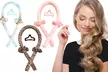 Heatless Curling Rod Headband No Heat Silky Ribbon Rod Roller Curls & Clip - Second Medium