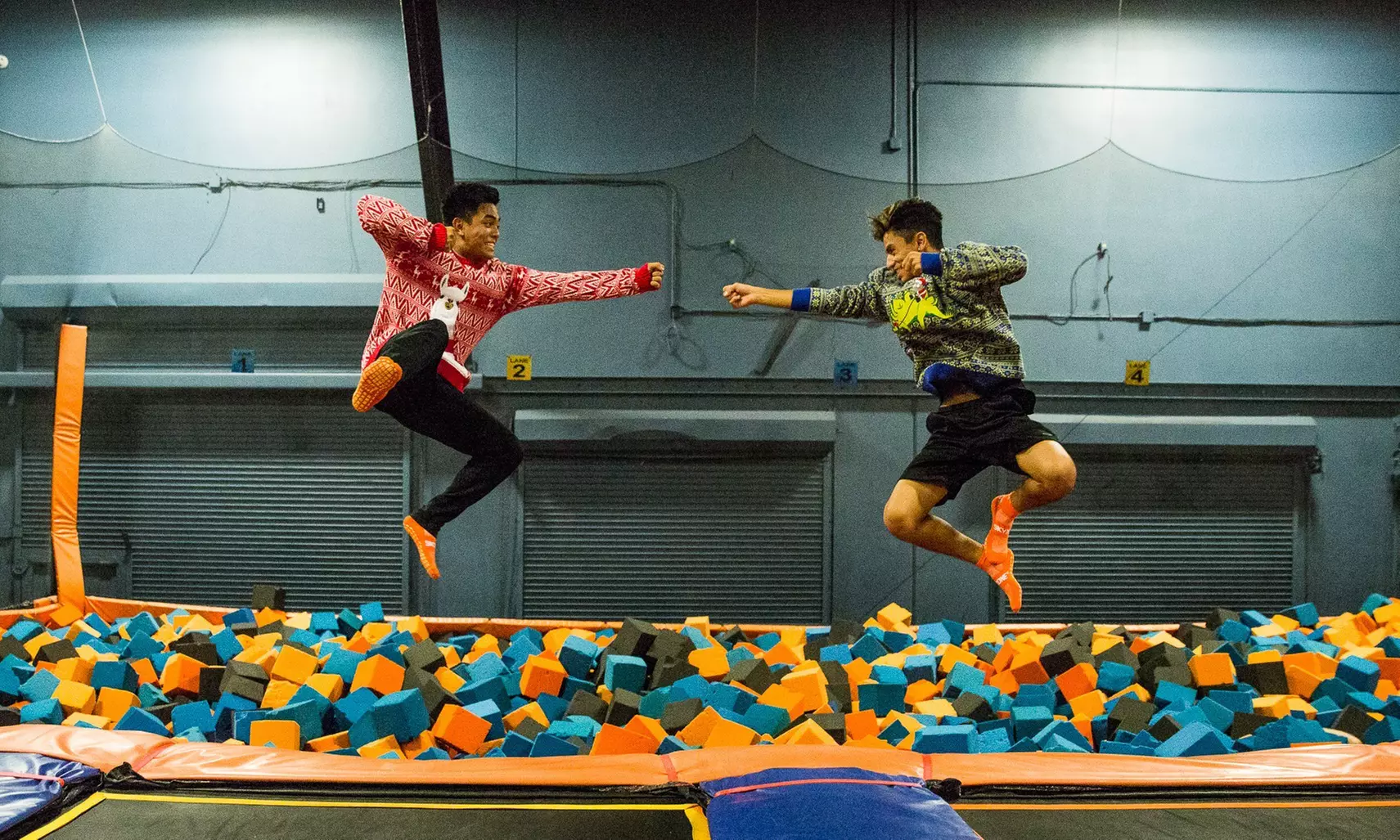 90‑Minute or Single-Day Unlimited Jump Pass + SkySocks at Sky Zone Trampoline Park - Colorado Springs