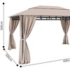 Image 7: Gazebo da giardino con tende laterali