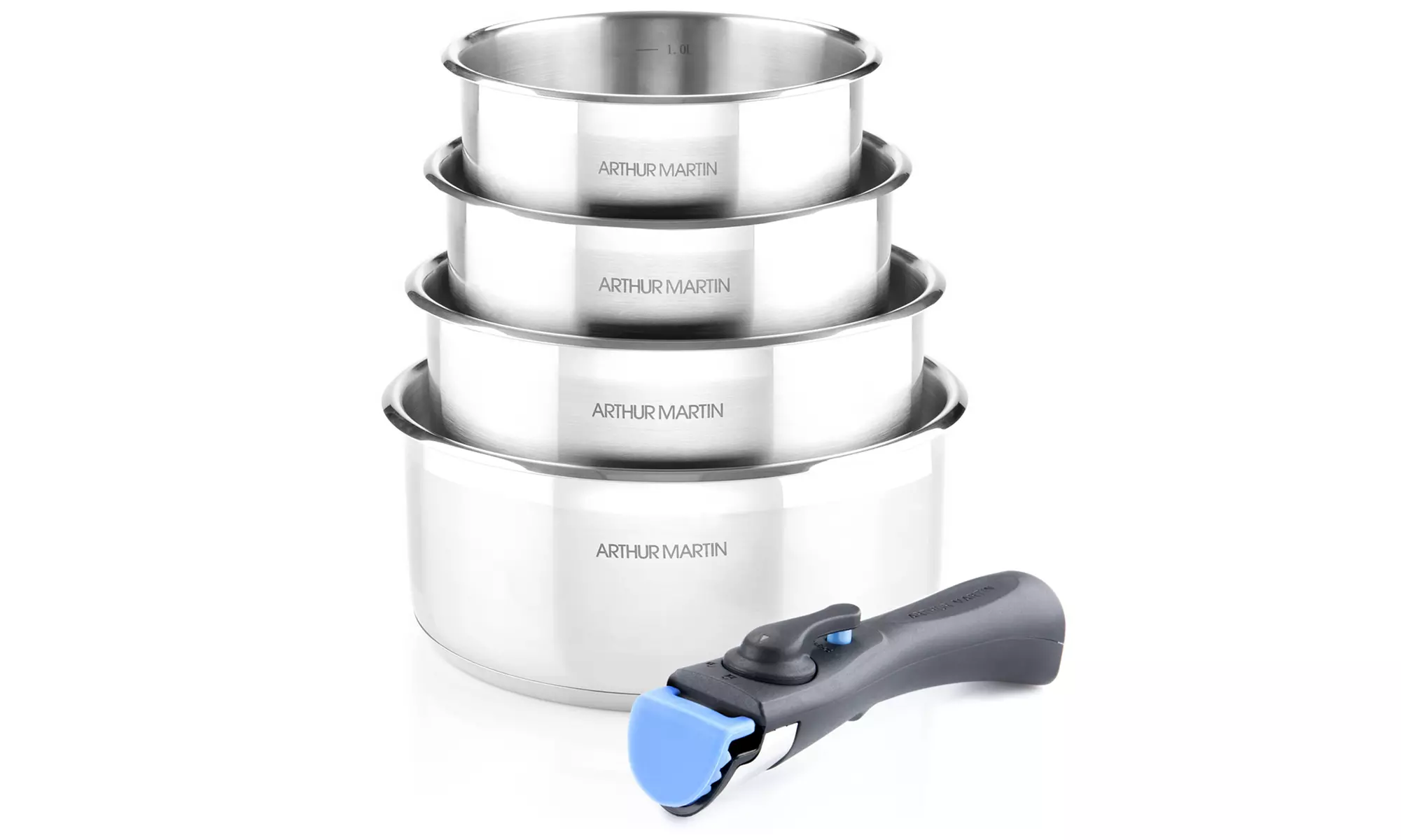 Lot de casseroles ou batterie de cuisine Arthur Martin