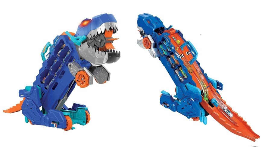 Image 4: Mattel Hot Wheels City Ultimativer T-Rex Transporter