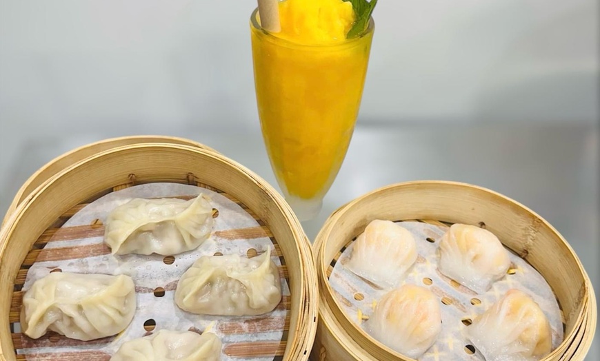 Image 4: Enjoy Delicious Roast Duck Pancake or Dumpling with Wine or Drinks