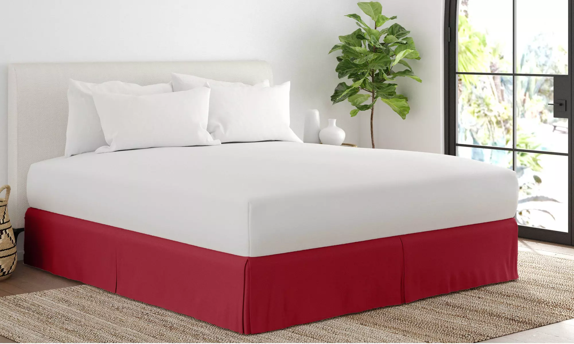 Merit Linens Premium Pleated Dust Ruffle Bed Skirt in 13 Colors