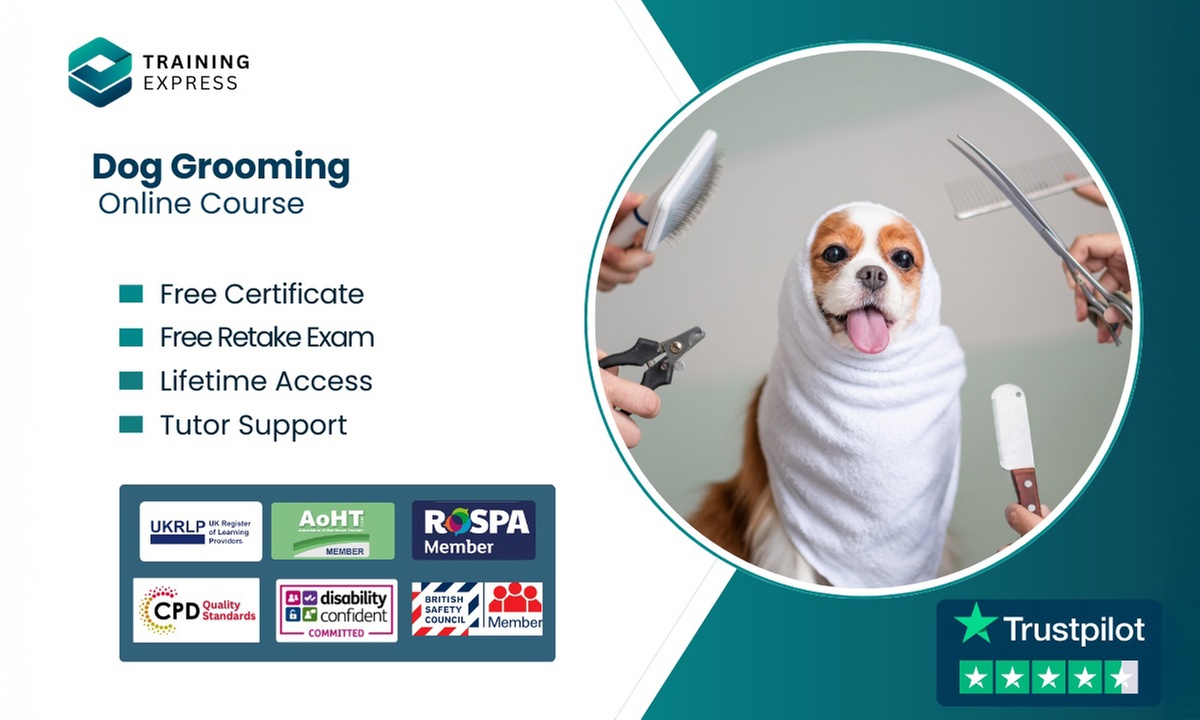 Dog Grooming Online course, or Lifetime Membership to 2500+ Courses