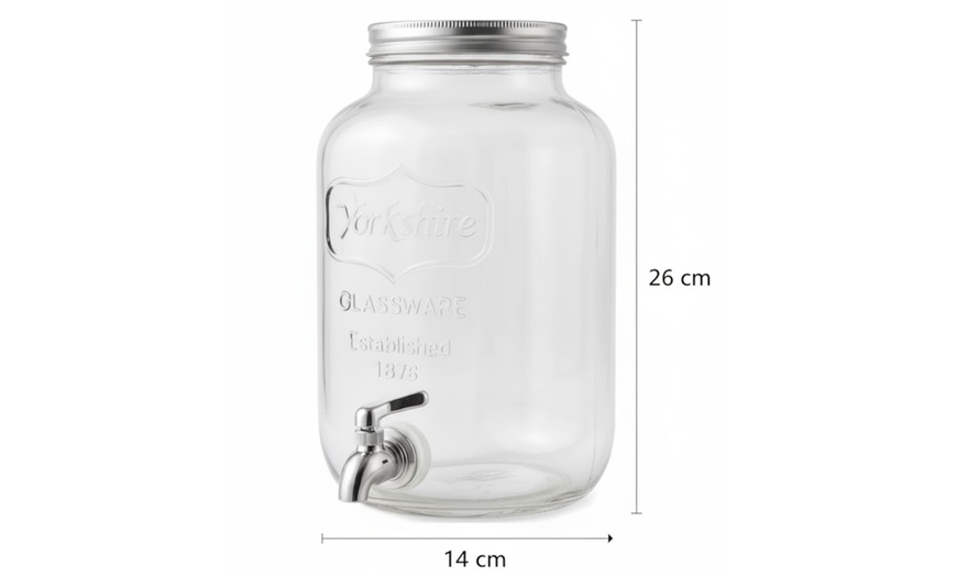Image 5: Dispenser in vetro da 4 L