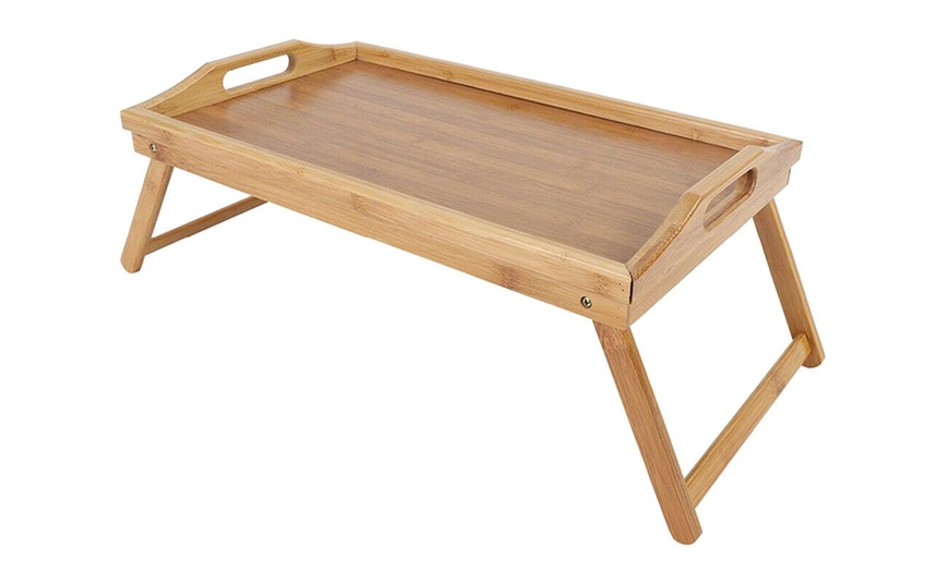 Image 10: Bamboo Folding Table