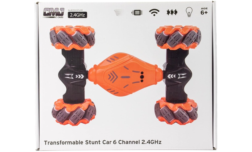 Image 5: CMJ RC Transformable Stunt Car 4WD 2.4GHz 360° Rotation 