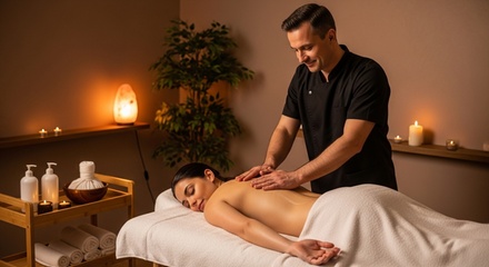 One 60 Mins Deep Tissue Massage +  15 Mins Lightning Facial - Jamilah Spa/ Touch of Paradise