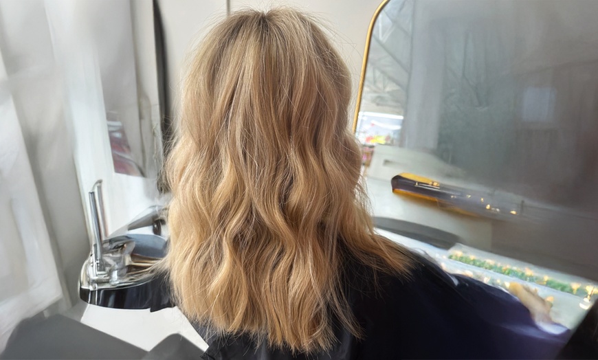 Image 2: Haircut Package w/ Choice of Root Touch-Up, Color, or Highlights