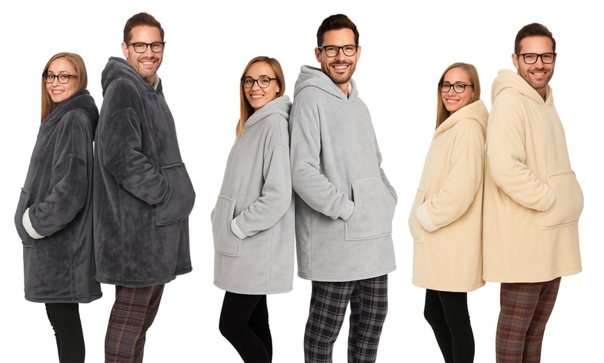 Image 1: Pull plaid à capuche Bill Tornade