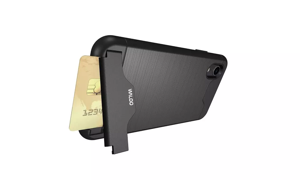 Waloo Brushed Kickstand Case for iPhones 