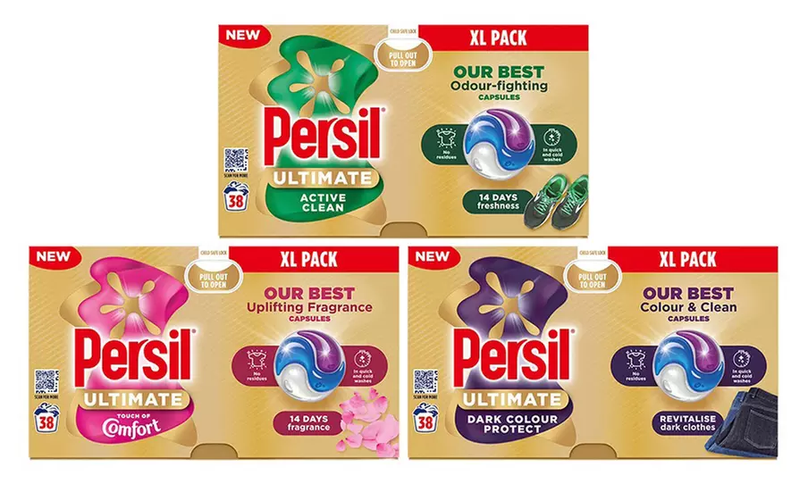 Three or Six Persil XL Ultimate Washing Capsules