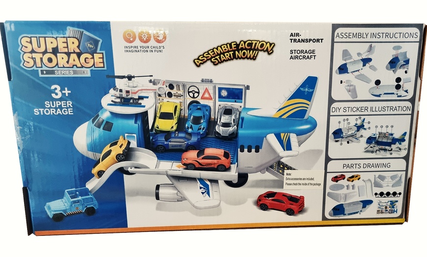 Image 3: Transport Cargo DIY Plane Car Toy Play Set