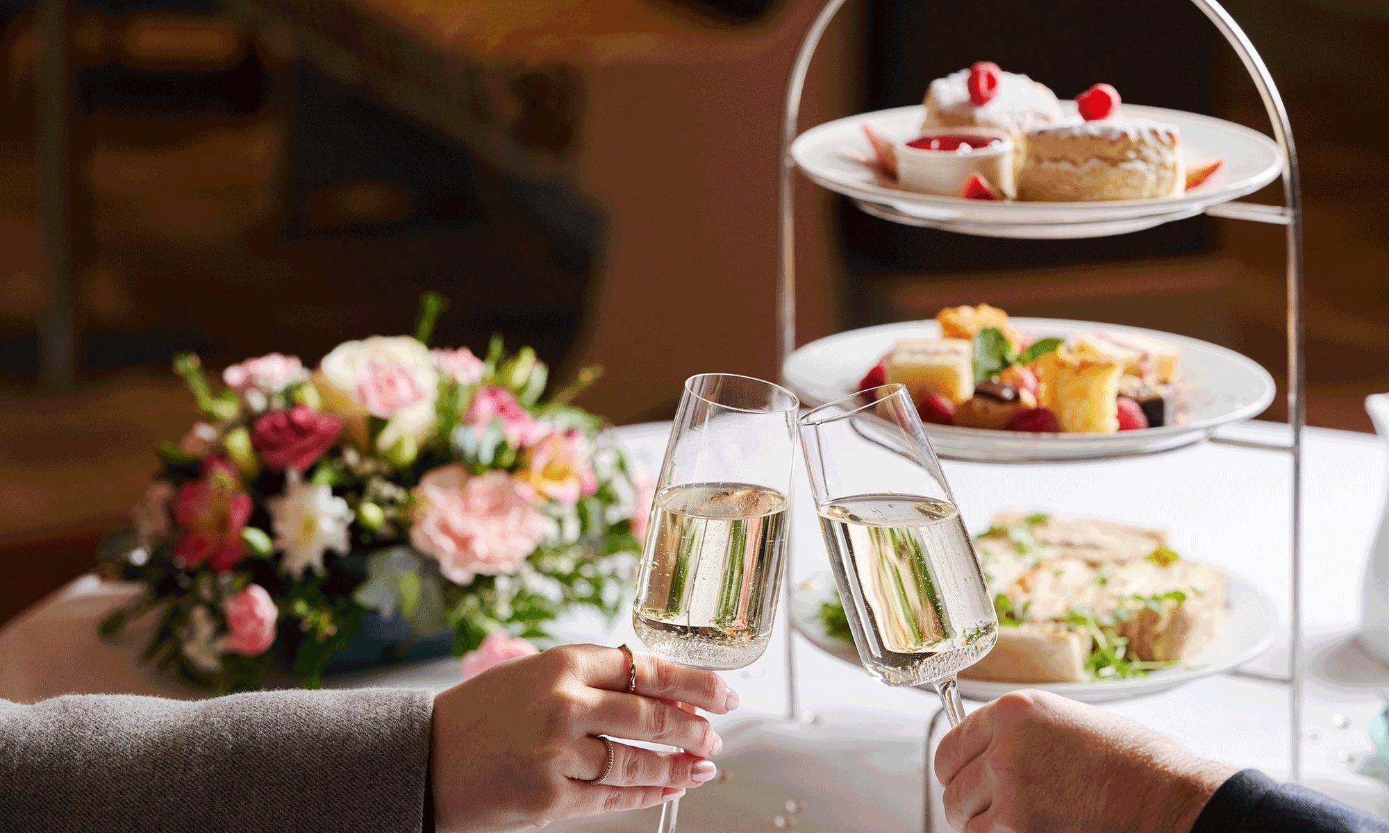 Savor Afternoon Tea for Two or Four with an Optional Glass of Prosecco