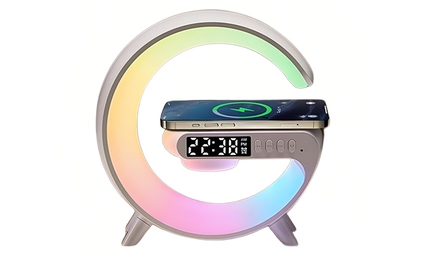 Image 2: Réveil Bluetooth avec chargeur et 5 fonctions différentes