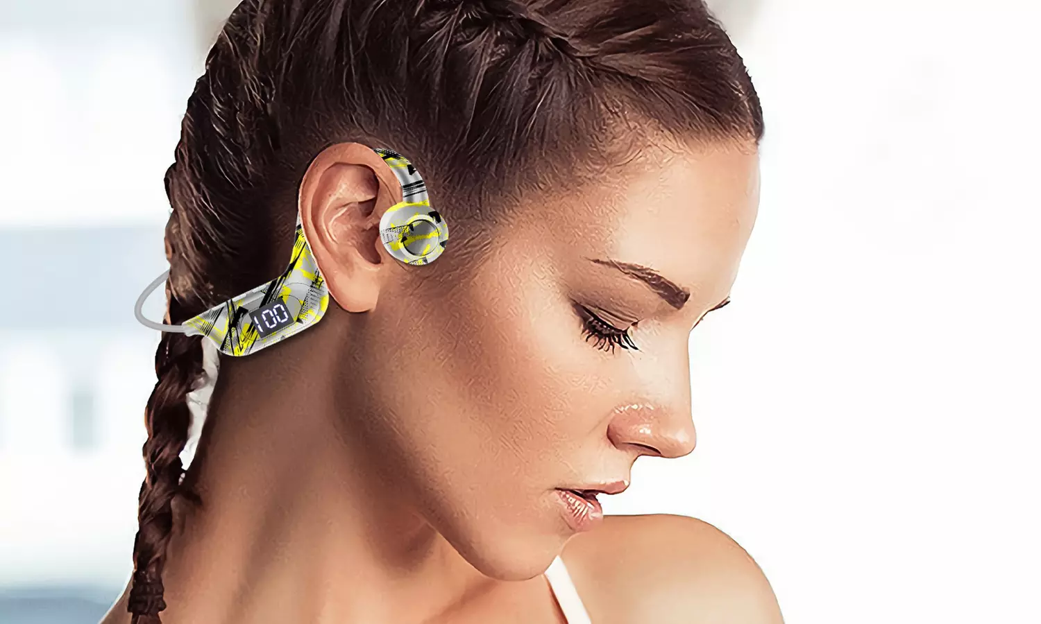 Auriculares de conducción ósea inalámbricos y ergonómicos