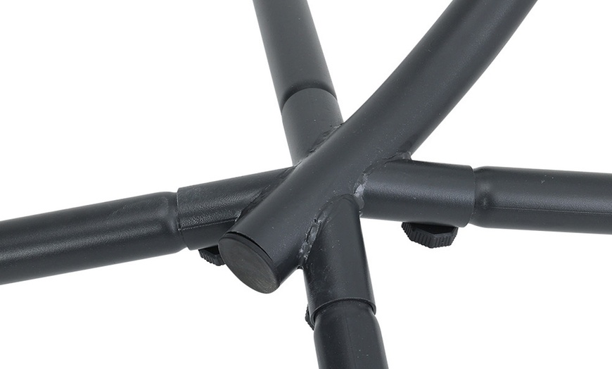 Image 13: Outdoor Cosy Rattan-Effect Hanging Egg Chair with Cushion