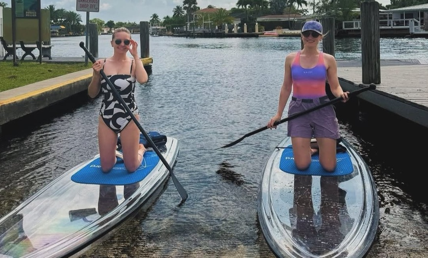 Image 5: 2 Hour Crystal Clear Transparent Kayak or Paddleboard Tour! 