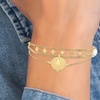 Image 11: Pulsera con cristales brillantes en dorado o plateado de SC Crystal