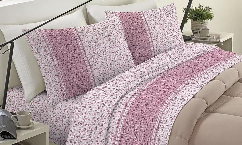 Completo lenzuola in morbida e calda flanella Made in Italy