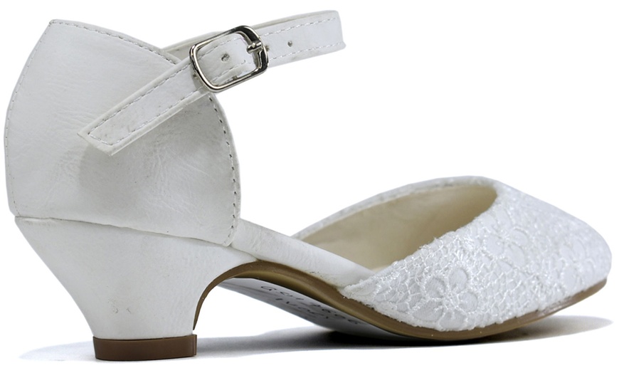 Image 3: Girls' Ivory Occasion Shoes