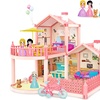 Image 20: 3D DIY Dollhouse Playset with Furniture and Figures for Kids