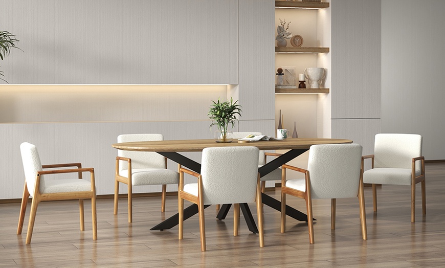 Image 1: Set di 2 poltrone in legno massello Doosense