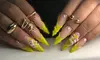 Get the Ultimate Glam: Full Set PolyGel Long or French or PolyGel Long and Gel Pedicure ( Up to 37% Off )