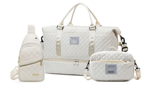 3Pcs Travel Duffle Bag Set with Shoe Compartment- Beige - Sensual Sale