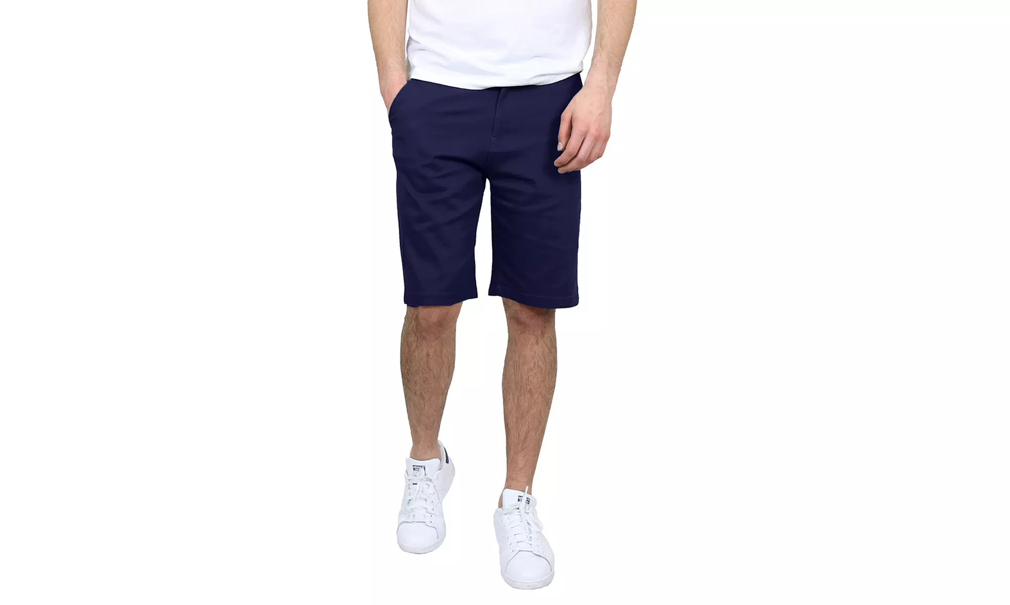 Men's Cotton Stretch Slim Fit Chino Shorts (Sizes, 28-44)