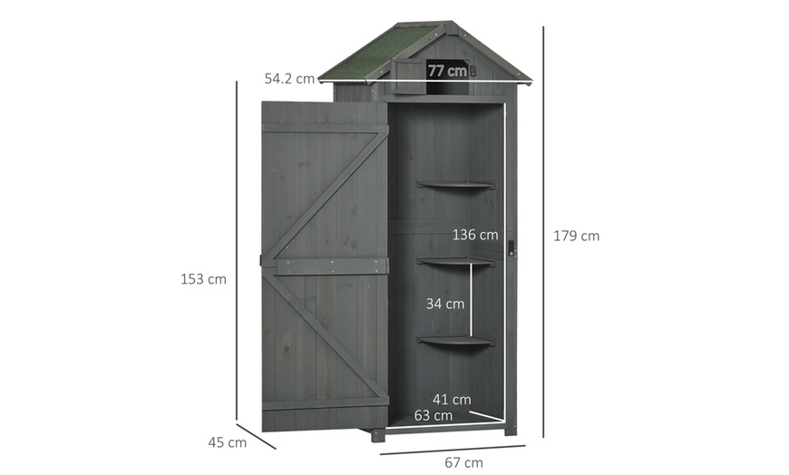 Image 16: Utility Outdoor Small Wooden Shed in choice of colours